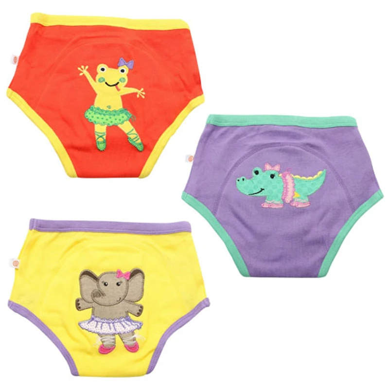 Culottes d'apprentissage de la propreté en coton biologique de Zoocchini - Ballerines - 3T/4T