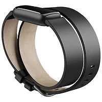 Bracelet en cuir pour le Luxe de Fitbit - Noir