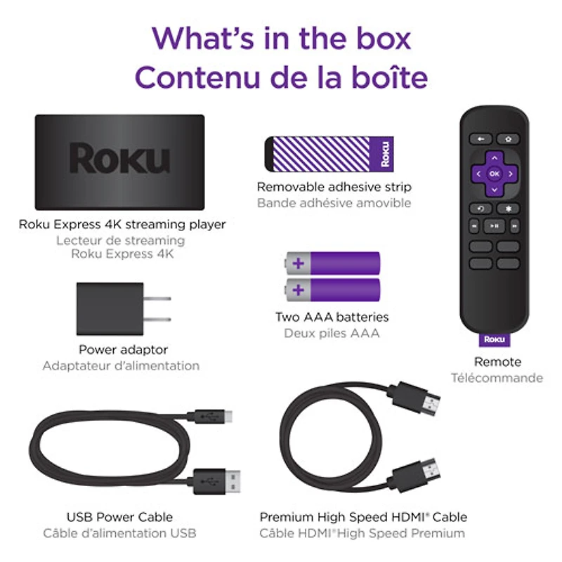 Roku Express 4K Media Streamer with Remote