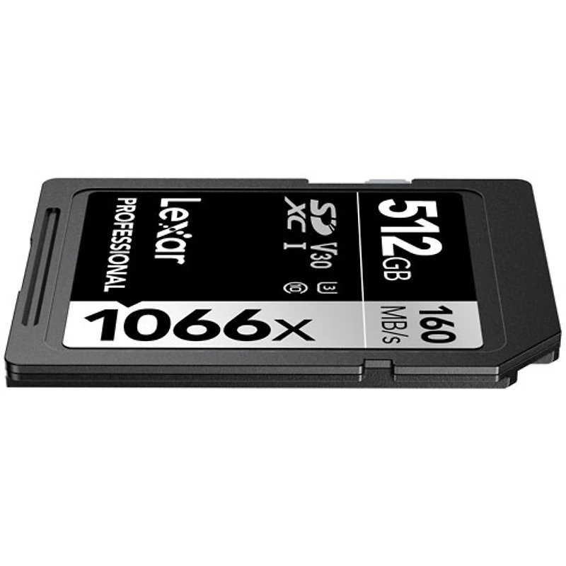 Carte mémoire SDXC UHS-I Professional 1066x 160 Mo/s 512 Go de Lexar