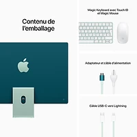 Apple iMac 24" (Spring 2021) - Green (Apple M1 Chip / 8-Core GPU / 512GB SSD / 8GB RAM) - English