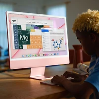 iMac de 24 po d'Apple (printemps 2021) - Rose (M1 d'Apple/CG à 8 coeurs/SSD 256 Go/RAM 8 Go) - Ang