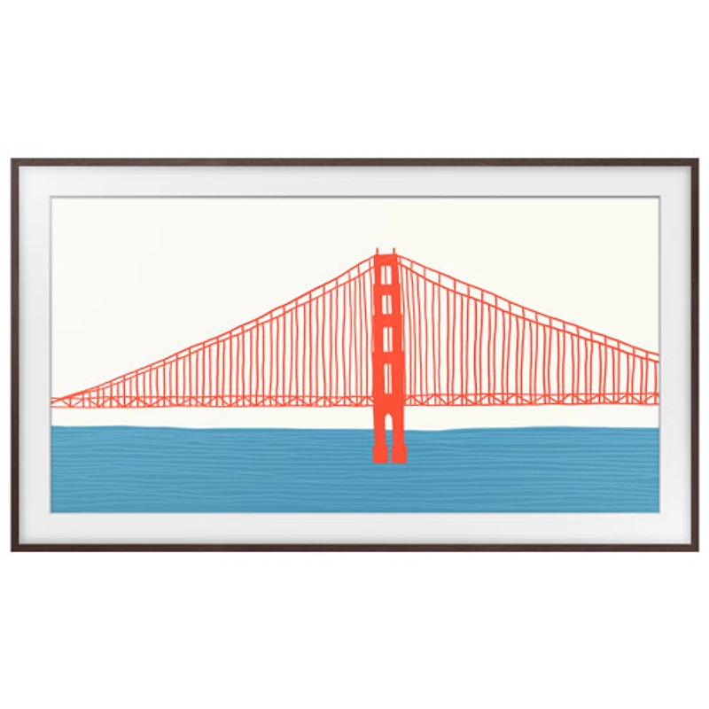 Cadre de 43 po de Samsung pour téléviseur Le Cadre (2021) - Brun