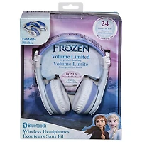 Casque d'écoute Bluetooth pour enfants à suppression du bruit Reine des neiges 2 KIDdesigns - Bleu
