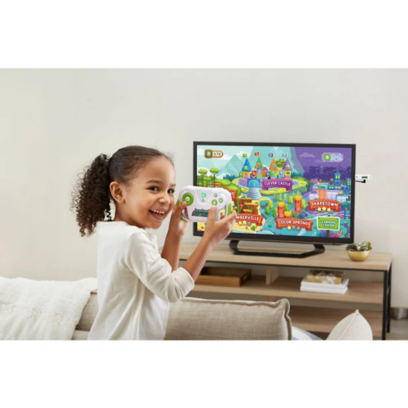 Jeu vidéo éducatif LeapLand Adventures de LeapFrog avec manette sans fil et clé de jeu - Anglais