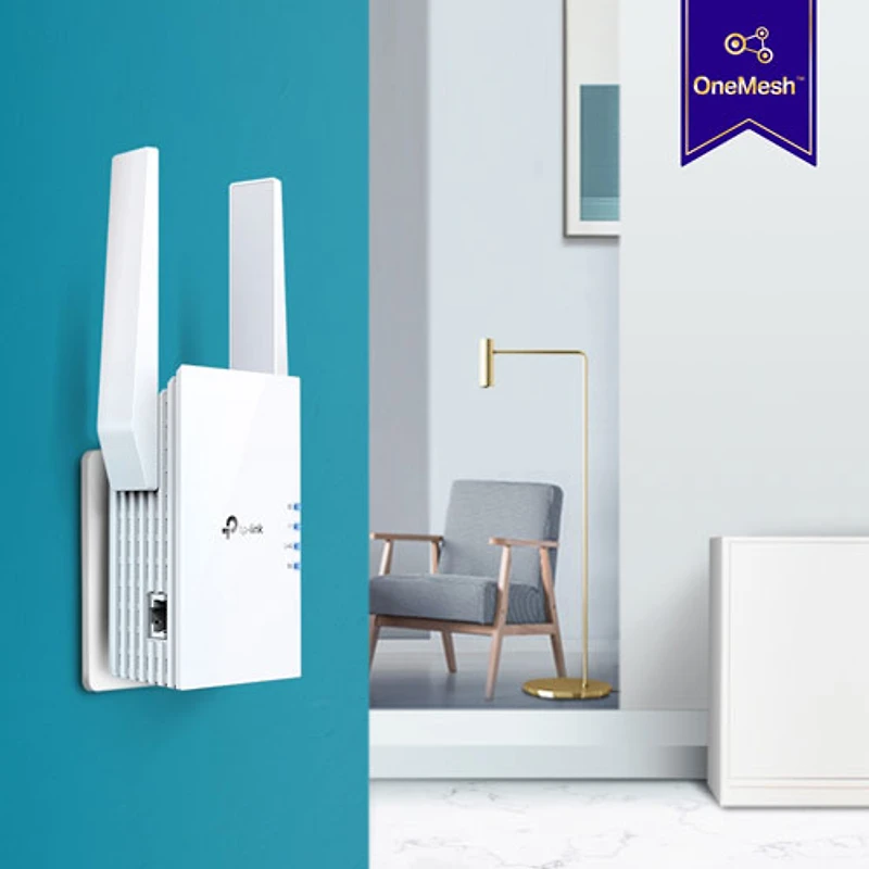 TP-Link Wireless AX1800 Dual-Band Wi-Fi 6 Range Extender (RE605X)
