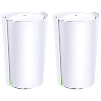 Système Wi-Fi 6 maison intégrale maillé tribande AX6600 Deco de TP-Link (X90) - Ensemble de 2