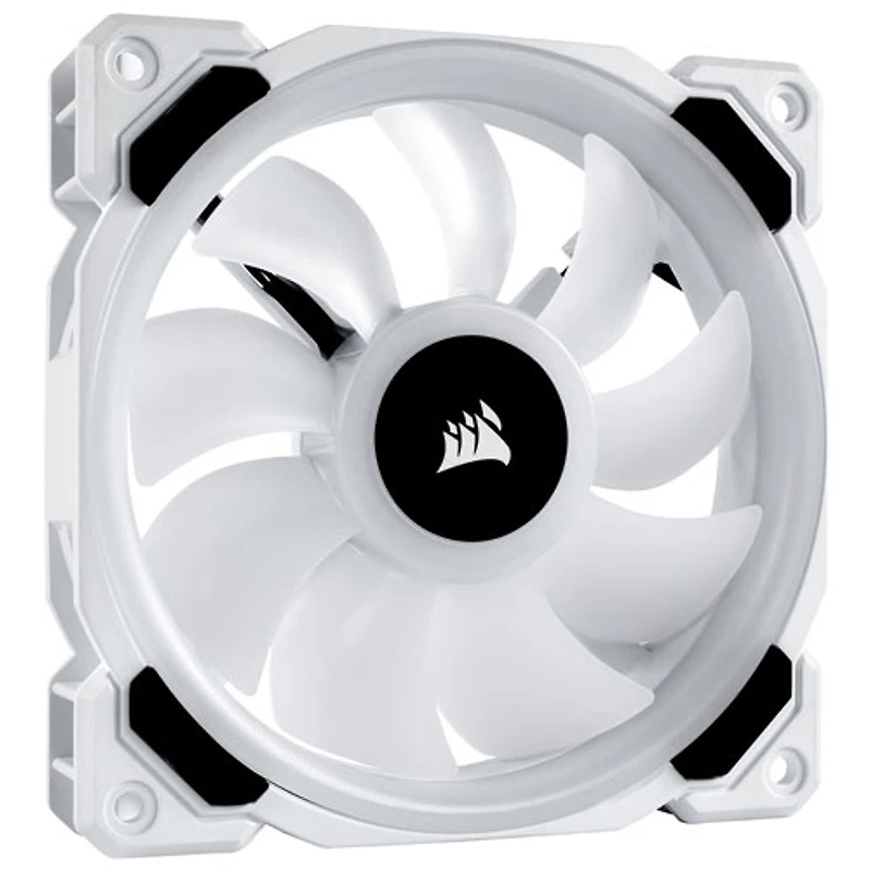 Ensemble de trois ventilateurs de 120 mm DEL RVB MID LL120 de Corsair - Blanc