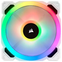 Ensemble de trois ventilateurs de 120 mm DEL RVB MID LL120 de Corsair - Blanc