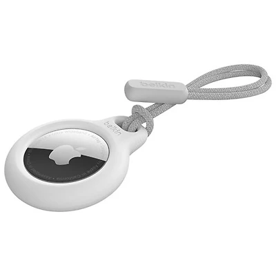 Étui avec courroie pour AirTag de Belkin - Blanc