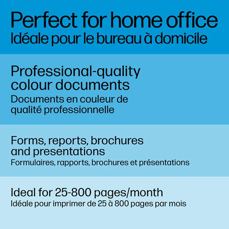 Imprimante à jet d'encre tout-en-un sans fil OfficeJet 8015e de HP - Essai de 6 mois de Instant Ink de HP inclus*