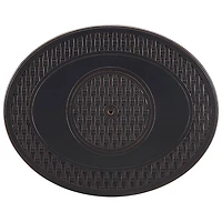 Paramount Thatch Oval Propane Fire Pit - 37,000 BTU - Black/Bronze