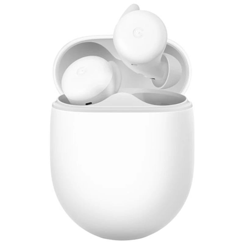 Écouteurs boutons 100 % sans fil à isolation sonore Pixel Buds A-Series de Google - Clairement blanc