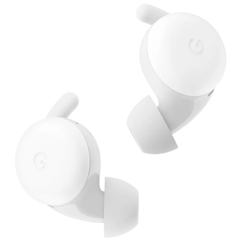 Écouteurs boutons 100 % sans fil à isolation sonore Pixel Buds A-Series de Google - Clairement blanc