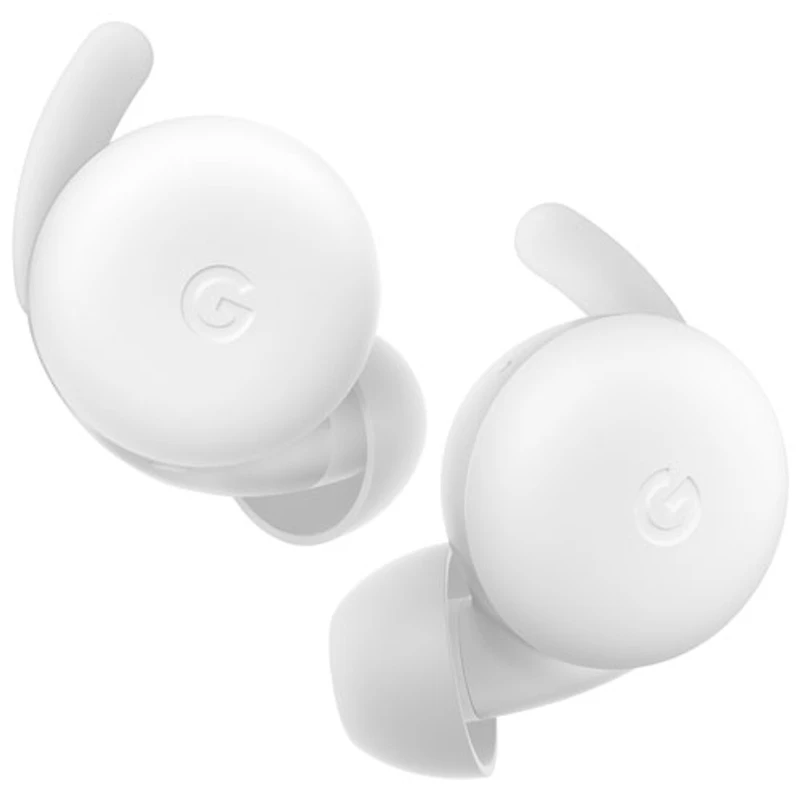 Écouteurs boutons 100 % sans fil à isolation sonore Pixel Buds A-Series de Google - Clairement blanc