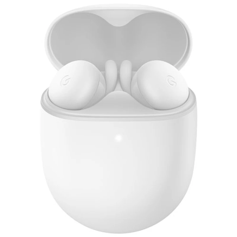 Écouteurs boutons 100 % sans fil à isolation sonore Pixel Buds A-Series de Google - Clairement blanc