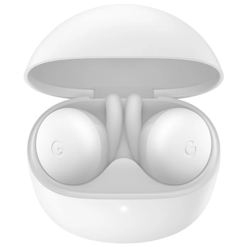 Écouteurs boutons 100 % sans fil à isolation sonore Pixel Buds A-Series de Google - Clairement blanc