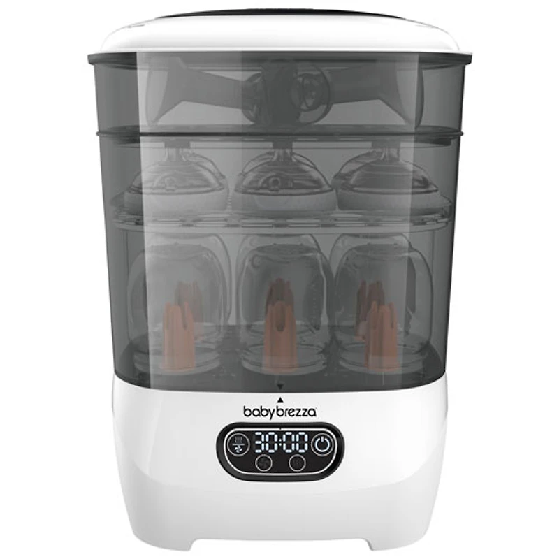 Stérilisateur de biberons et séchoir One-Step Advanced de Baby Brezza - Blanc