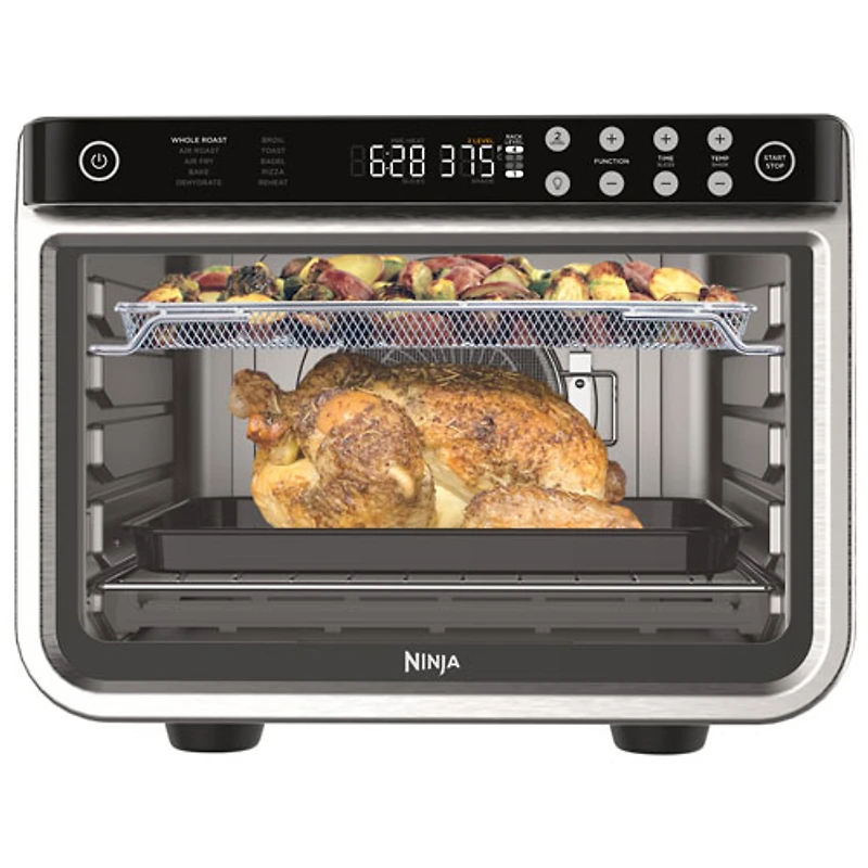 Four grille-pain à friture à air chaud Foodi XL Pro de Ninja (DT201C) - 0,25 pi³/7,2 l - Acier inoxydable