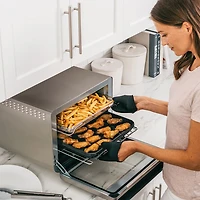 Four grille-pain à friture à air chaud Foodi XL Pro de Ninja (DT201C) - 0,25 pi³/7,2 l - Acier inoxydable