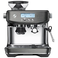 Machine à espresso Barista Pro de Breville avec mousseur et moulin à café - Acier inoxydable noir