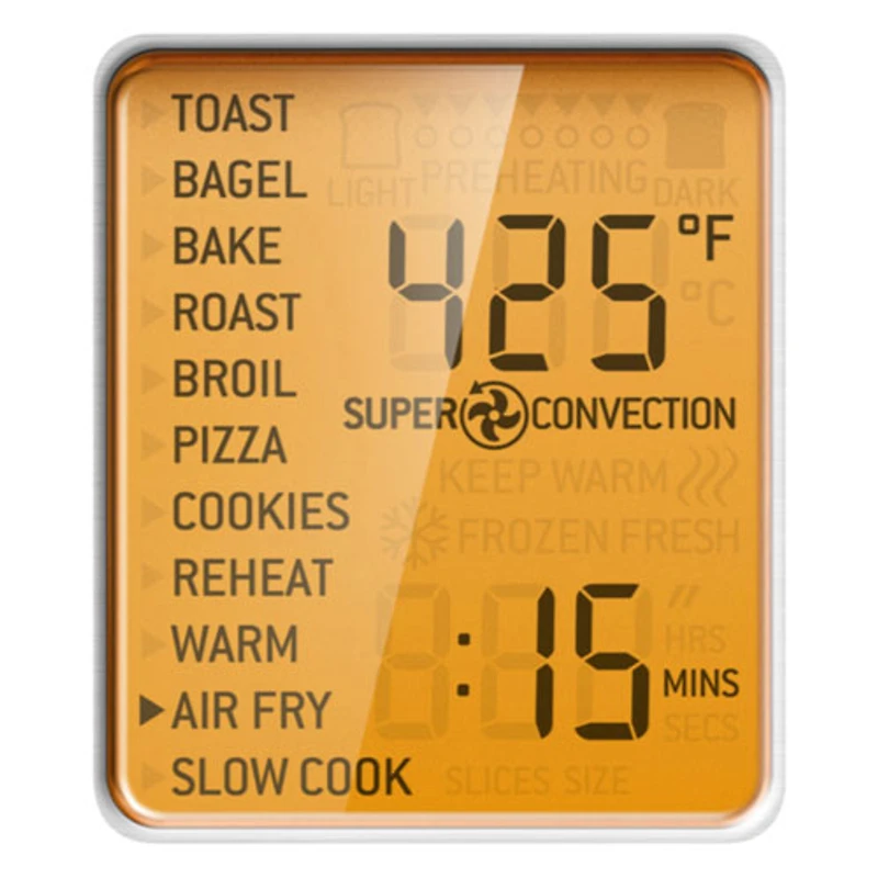 Four grille-pain à convection et friteuse à air chaud Smart Oven de Breville - 0,8 pi³/22,7 l - Acier inoxydable noir