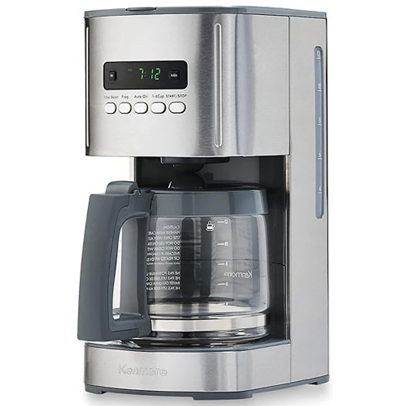 Cafetière programmable de Kenmore - 12 tasses - Acier inoxydable