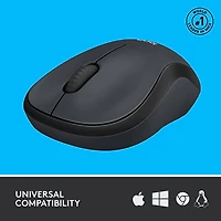 Souris optique sans fil de 1000 ppp M220 Silent de Logitech - Graphite