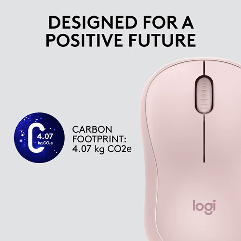 Souris optique sans fil de 1000 ppp M220 Silent de Logitech - Rose