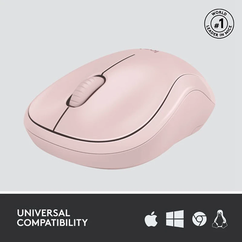 Logitech M220 Silent 1000 DPI Wireless Optical Mouse - Rose
