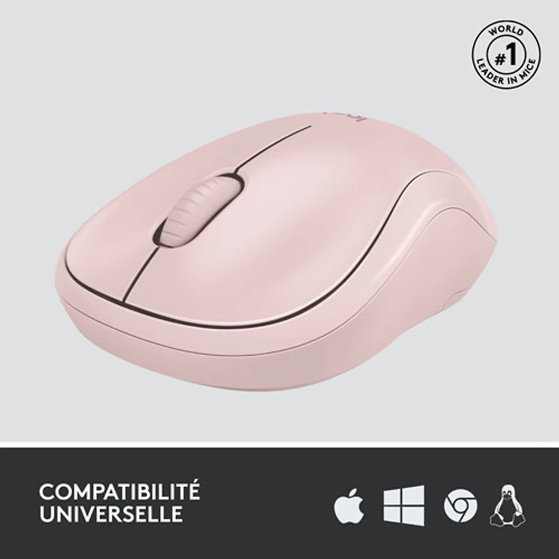 Logitech M220 Silent 1000 DPI Wireless Optical Mouse - Rose