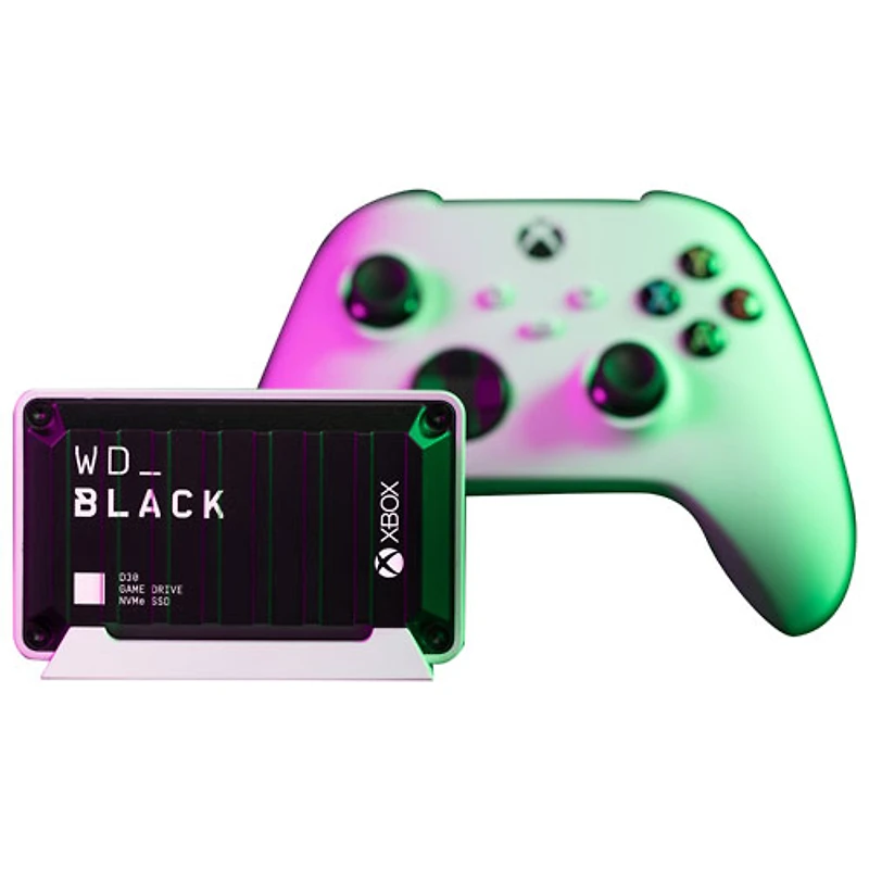 Disque SSD externe USB-C de 2 To WD_Black D30 Game Drive pour Xbox (WDBAMF0020BBW-WESN)