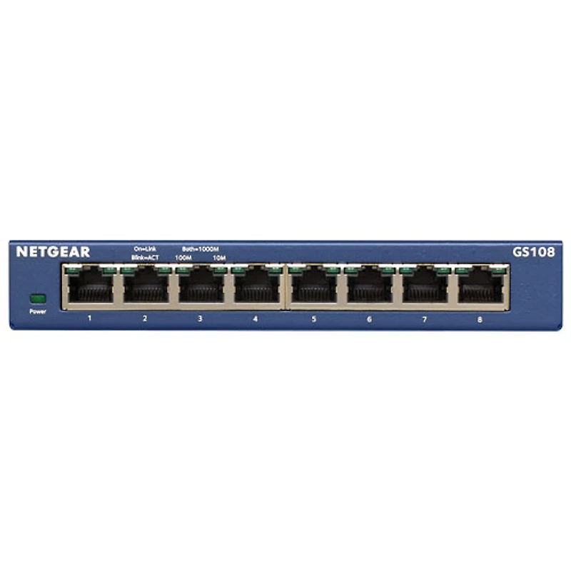 NETGEAR 8-Port Gigabit Network Switch (GS108)