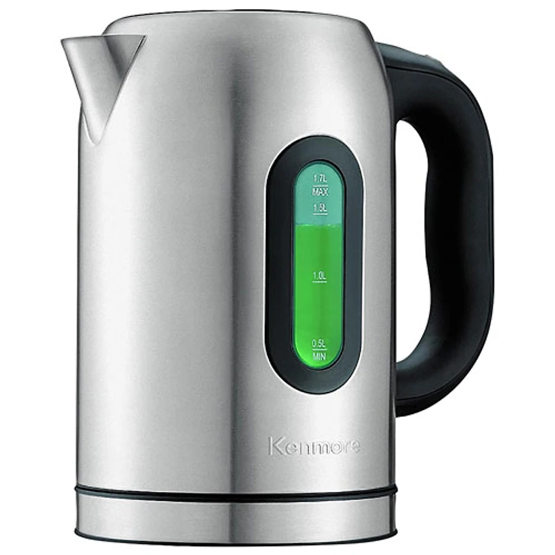 Kenmore Digital Cordless Electric Kettle - 1.7 L - Stainless Steel