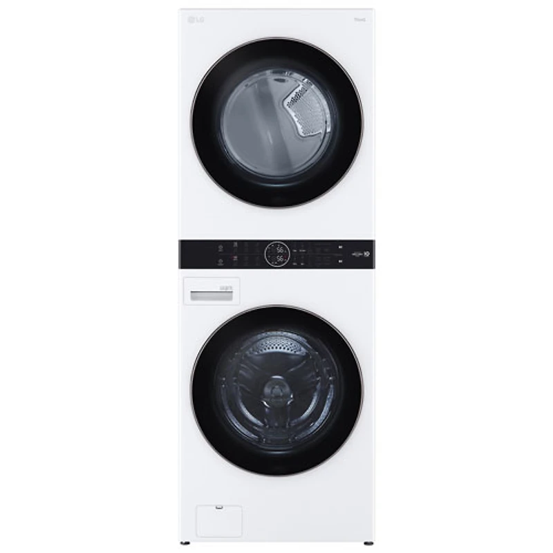 LG WashTower 5.2 Cu. Ft. Electric Washer & 7.4 Cu. Ft. Dryer Laundry Centre (WKE100HWA) - White