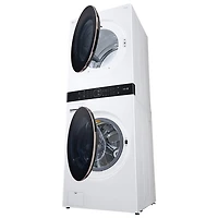 LG WashTower 5.2 Cu. Ft. Electric Washer & 7.4 Cu. Ft. Dryer Laundry Centre (WKE100HWA) - White