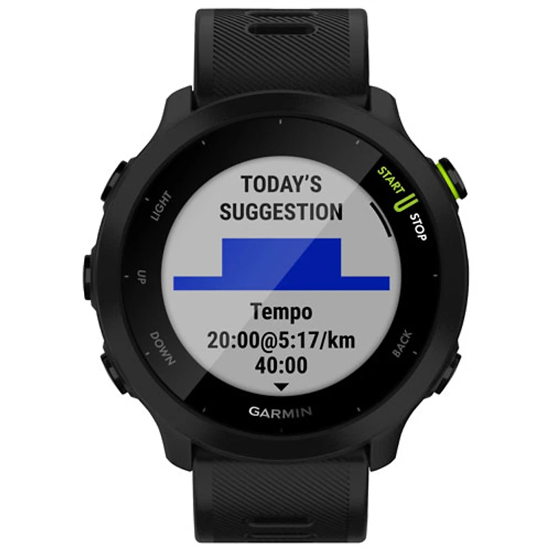 Garmin Forerunner 55 Bluetooth Running Smartwatch - Black