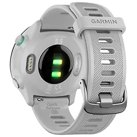 Montre intelligente Bluetooth Forerunner 55 de Garmin pour la course - Blanc