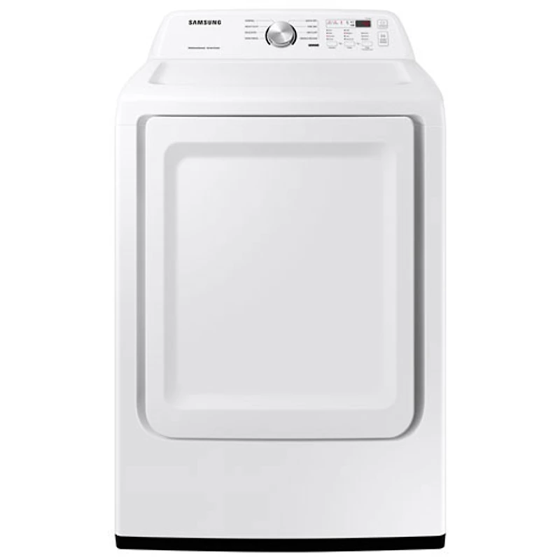 Sécheuse électrique de 7,2 pi³ de Samsung (DVE45T3200W) - Blanc - Boîte ouverte - Endommagé