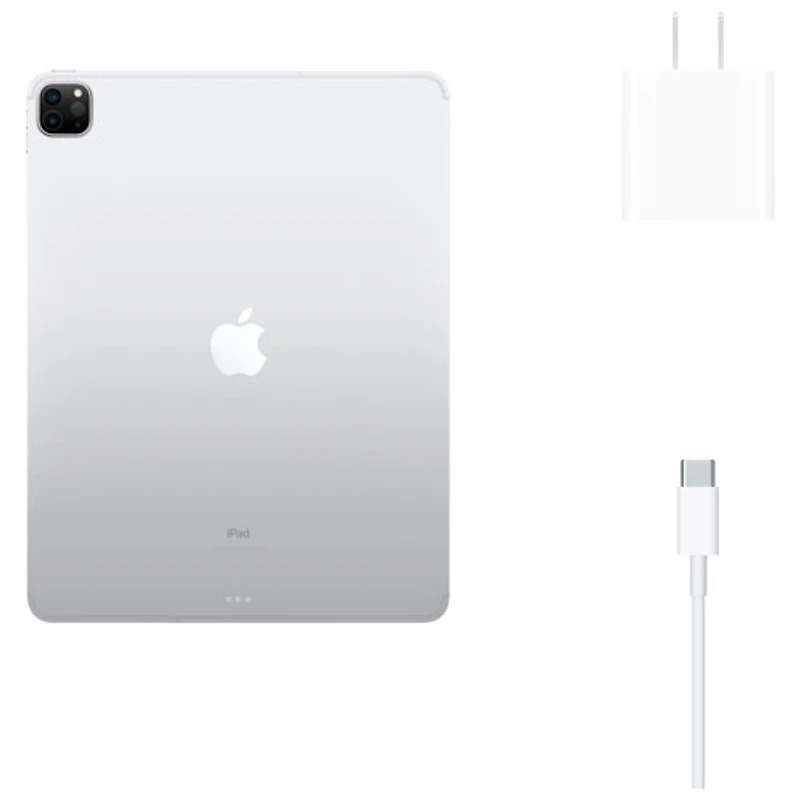 iPad Pro 12,9 po Go d'Apple avec Wi-Fi et 4G LTE (4e génération) avec TELUS -Argenté -Financement mensuel