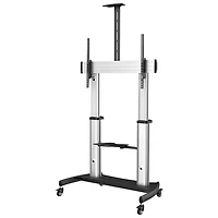 StarTech 60" - 100" Full Motion TV Stand - Black/Silver