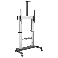 StarTech 60" - 100" Full Motion TV Stand - Black/Silver