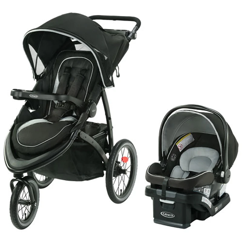 Poussette FastAction Jogger LX Graco avec siège d'auto de bébé SnugRide SnugLock 35 Lite - Mansfield