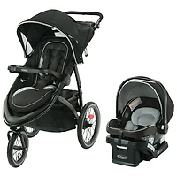 Poussette FastAction Jogger LX Graco avec siège d'auto de bébé SnugRide SnugLock 35 Lite - Mansfield