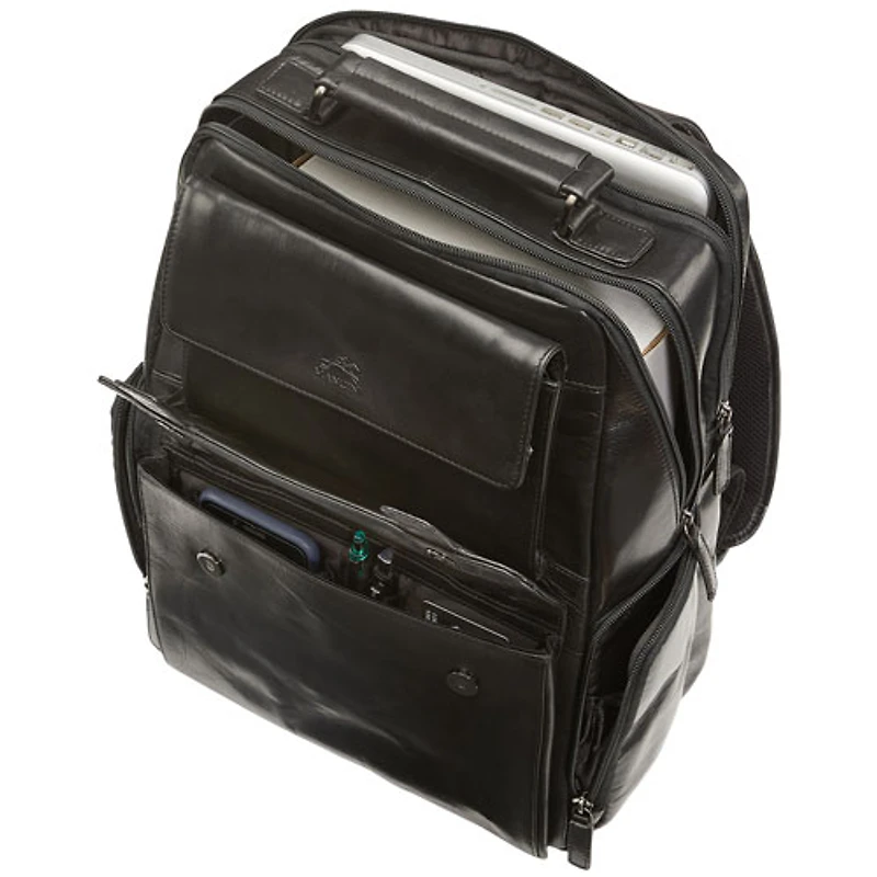 Sac à dos de voyage Buffalo pour portable de 15,6 po de Mancini - Noir
