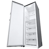 LG 24" 11.4 Cu. Ft. Frost-Free Counter-Depth Column Freezer (LROFC1104V) - Platinum Silver Steel