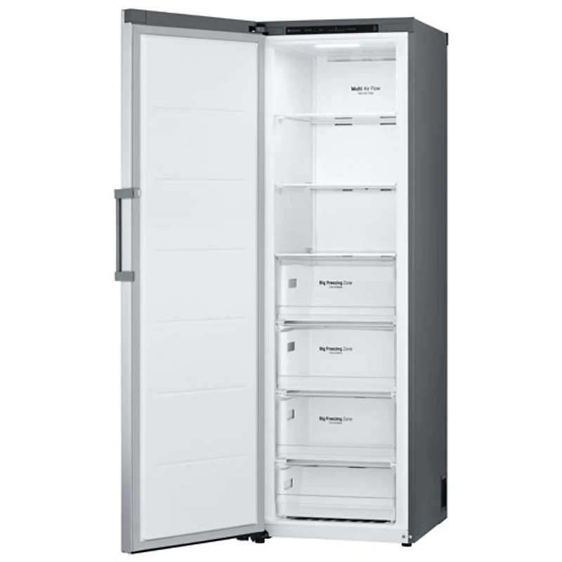 LG 24" 11.4 Cu. Ft. Frost-Free Counter-Depth Column Freezer (LROFC1104V) - Platinum Silver Steel