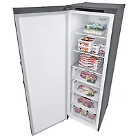 LG 24" 11.4 Cu. Ft. Frost-Free Counter-Depth Column Freezer (LROFC1104V) - Platinum Silver Steel
