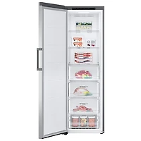 LG 24" 11.4 Cu. Ft. Frost-Free Counter-Depth Column Freezer (LROFC1104V) - Platinum Silver Steel