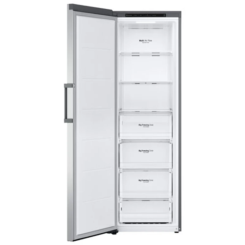 LG 24" 11.4 Cu. Ft. Frost-Free Counter-Depth Column Freezer (LROFC1104V) - Platinum Silver Steel